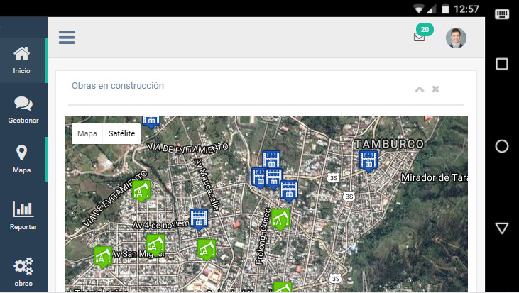 AplicaciÃ³n web para el monitoreo de obras pÃºblicas utilizando la tecnologÃ­a de google maps
